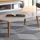 Manhattan Comfort Utopia Contemporary Modern 40" Coffee Table in Off White