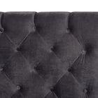 Baxton Studio Candace Luxe and Glamour Dark Grey Velvet Upholstered Queen Size Bed