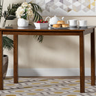 Baxton Studio Eveline Modern Walnut Brown Finished Wood 43-Inch Dining Table