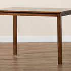 Baxton Studio Eveline Modern Walnut Brown Finished Wood 43-Inch Dining Table