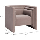 Zuo Trippel Armchair Taupe