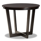 Baxton Studio Morigan Modern Transitional Grey Fabric Upholstered and Dark Brown Finished Wood 5-Piece Dining Set