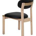 Zuo Rilou Dining Chair (Set of 2) Black & Natural