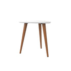 Manhattan Comfort Utopia Contemporary Modern 20" Triangle End Table in White