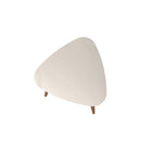 Manhattan Comfort Utopia Contemporary Modern 20" Triangle End Table in Off White