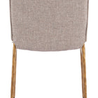 Zuo Nordvest Dining Chair Beige & Gold