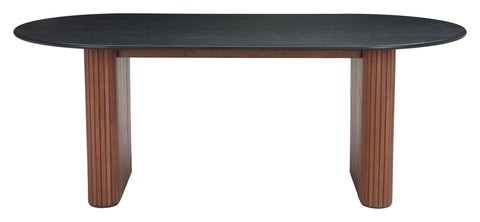 Zuo Lassig Dining Table Black & Walnut