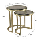 Zuo Tessa Nesting Tables (2-Piece) Brass