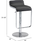 Zuo Equino Barstool Black
