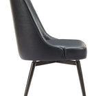 Zuo Keppel Swivel Dining Chair (Set of 2) Black