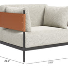 Zuo Stirbe Armchair Gray