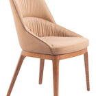 Zuo Ayr Dining Chair (Set of 2) Tan