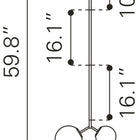 Zuo Constance Ceiling Lamp Brass