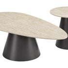 Zuo Reyes Coffee Table Set (2-Piece) Natural & Black