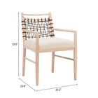 Zuo Wezly Dining Chair (Set of 2) Ivory