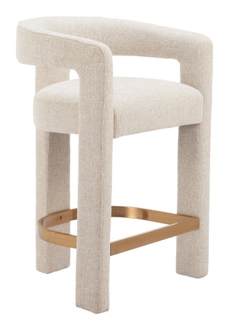 Zuo Saiko Counter Stool Beige