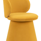 Zuo Oblic Swivel Dining Chair Orange