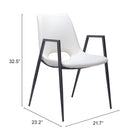 Zuo Desi Dining Chair (Set of 2) White