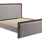 Zuo Somune King Bed Gray & Walnut