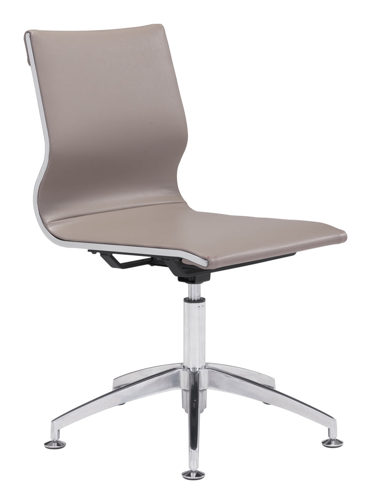 Zuo Glider Conference Chair Taupe