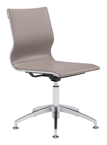 Zuo Glider Conference Chair Taupe