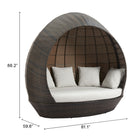 Zuo Marisol Beach Daybed Brown & Beige