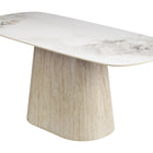 Zuo Nooka Dining Table White & Natural