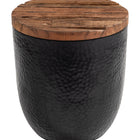 Zuo Duskan Storage Side Table Natural & Black