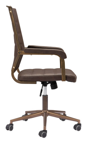 Zuo Auction Office Chair Espresso
