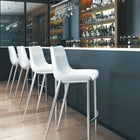 Zuo Magnus Barstool (Set of 2) White & Silver