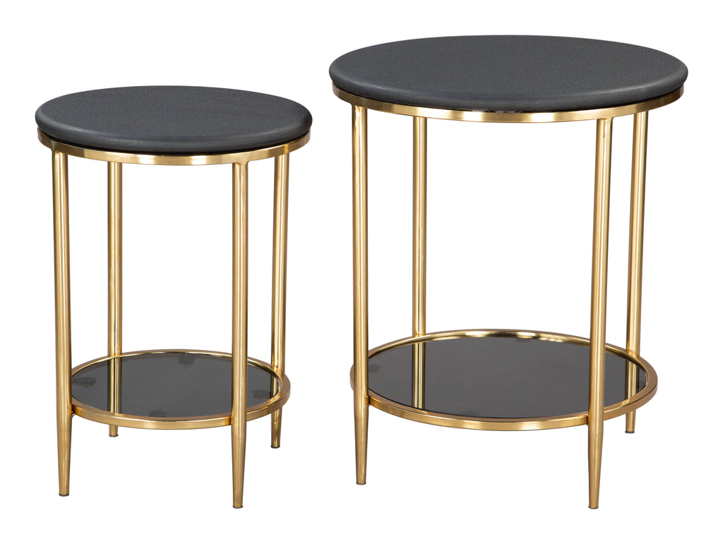 Zuo Koper Coffee Table Set (2-Piece) Black