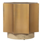 Zuo Osam Side Table Gold & Beige