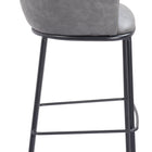 Zuo Garston Barstool Gray