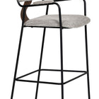 Zuo Couva Barstool (Set of 2) Gray Tweed