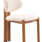 Zuo Rosetta Dining Chair (Set of 2) Beige & Walnut