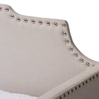 Baxton Studio Ally Modern and Contemporary Beige Fabric Upholstered Twin Size Sofa Daybed with Roll Out Trundle Guest Bed