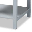 Baxton Studio Willow Modern Transitional Light Grey Finished 2-Drawer Wood End Table