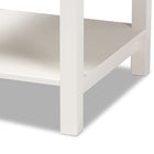 Baxton Studio Willow Modern Transitional White Finished 2-Drawer Wood End Table