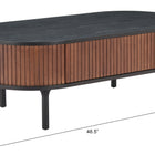 Zuo Koriana Coffee Table Black & Walnut
