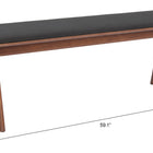 Zuo Kazwali Bench Black & Walnut
