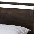 Baxton Studio Inicio Modern and Contemporary Charcoal Brown Finished Wood Queen Size Platform Bed