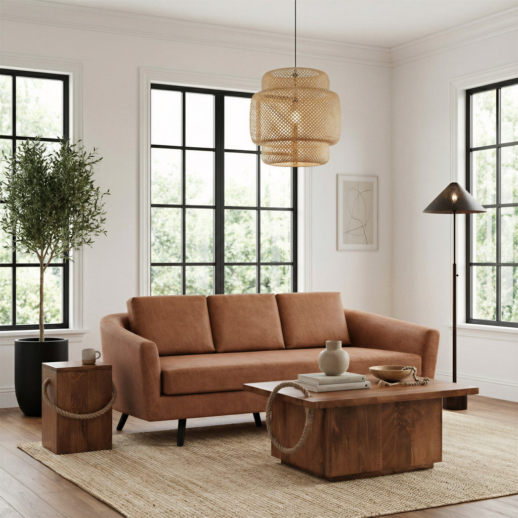 Zuo Omaga Storage Coffee Table Walnut