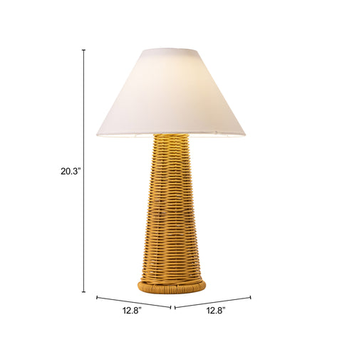 Zuo Palmia Solar Table Lamp Natural