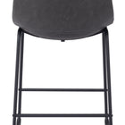 Zuo Smart Counter Stool (Set of 2) Charcoal