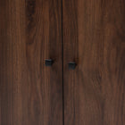 Baxton Studio Rossin Modern and Contemporary Walnut Brown Finished 2-Door Wood Entryway Shoe Storage Cabinet