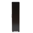 Baxton Studio Marine Modern and Contemporary Two-Tone Wenge and Black Finished 2-Door Wood Entryway Shoe Storage Cabinet