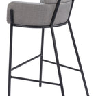 Zuo Bremor Barstool Slate Gray