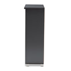 Baxton Studio Adalwin Modern and Contemporary Dark Gray 2-Door Wooden Entryway Shoe Storage Cabinet
