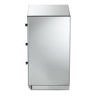 Baxton Studio Lina Modern and Contemporary Hollywood Regency Glamour Style Mirrored 3-Drawer End Table