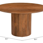Zuo Izola Dining Table Brown